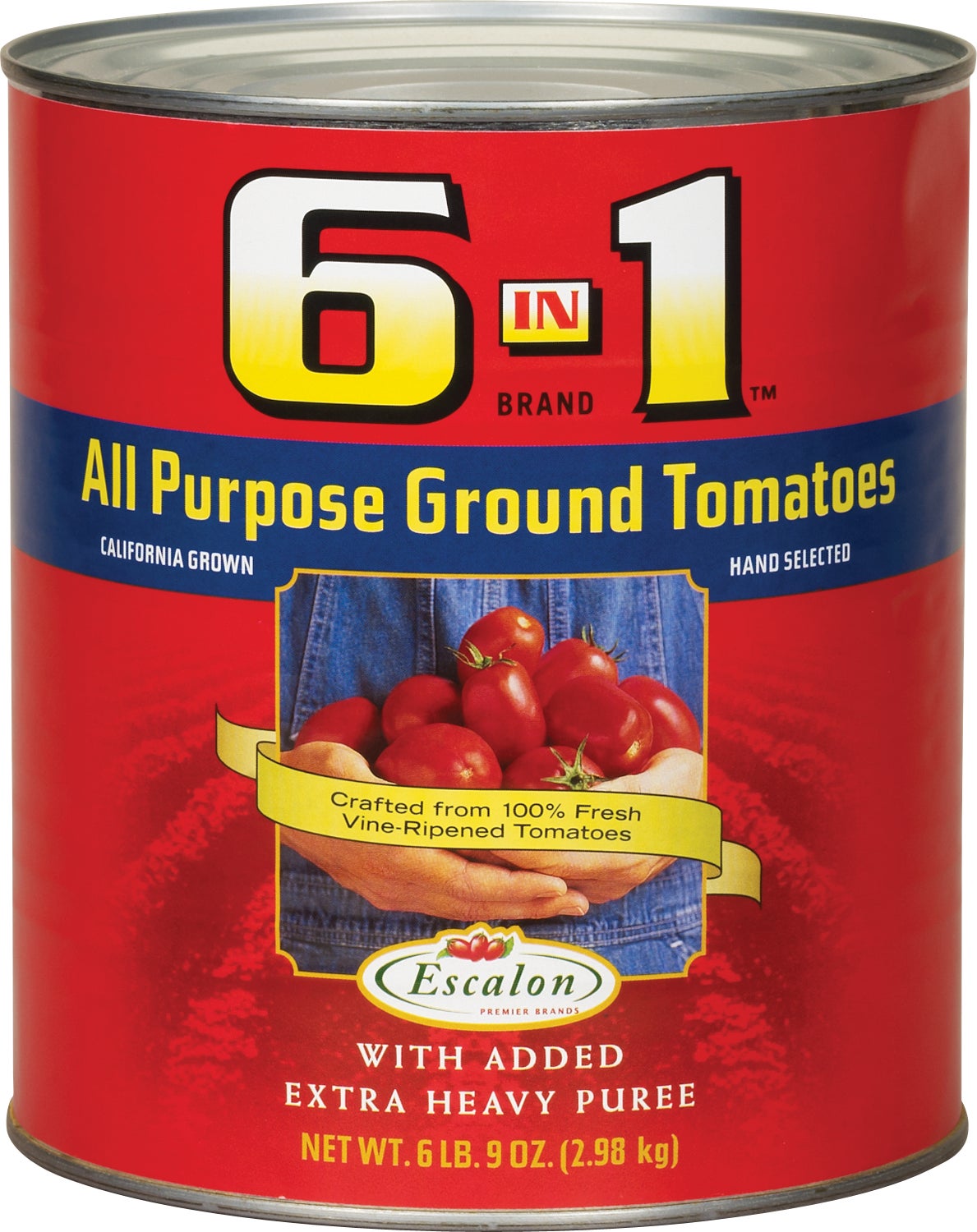 tomato obasan 　no1 Escalon 6 in 1 All Purpose Ground Tomatoes, #10 can, 6 lbs 9 oz