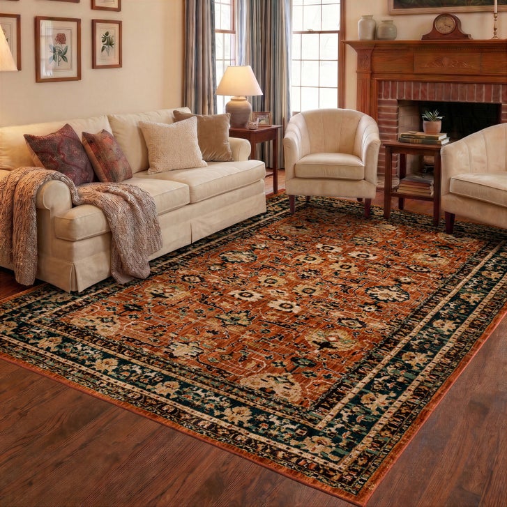 マジックカーペット　ヒューデニー　7.0 Mohawk Home Spice Market Area Rug, Zahara Spice, 7'10