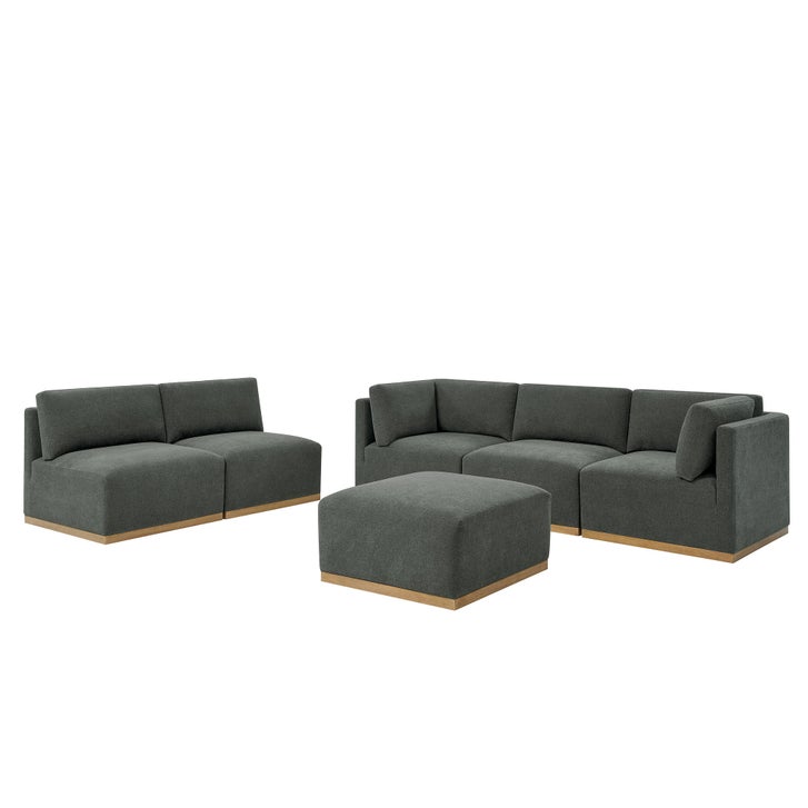 Henredon 6-piece Modular Fabric Sectional with Ottoman | Costco