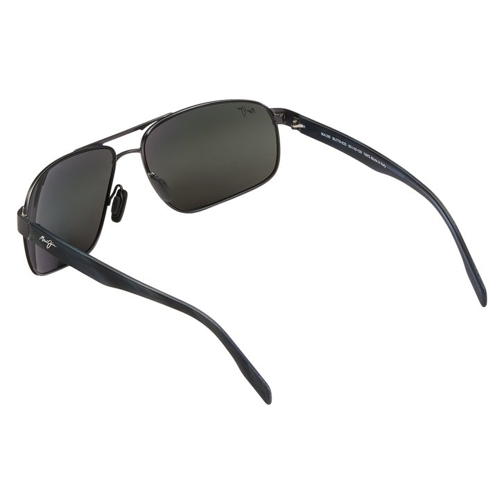 Maui Jim Whitehaven 776-02S Black Gunmetal Grey Silver Polarized