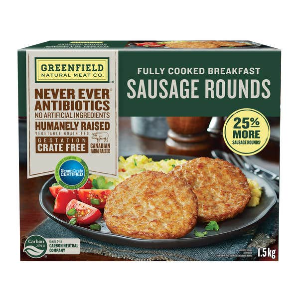 Greenfield Natural Meat Co. breakfast sausage rounds