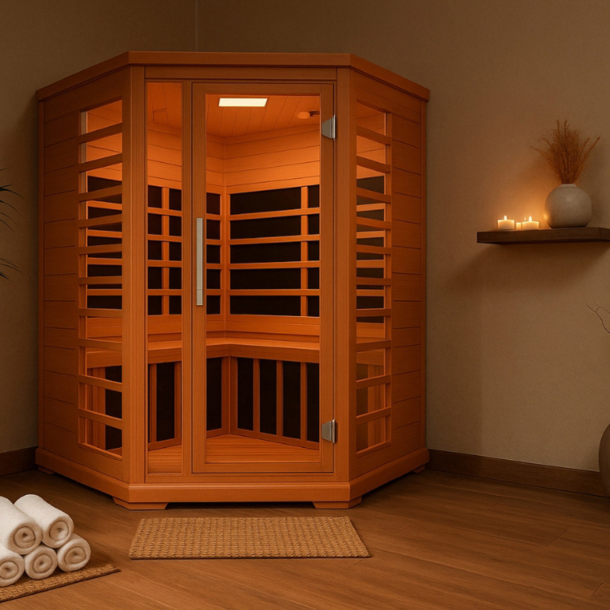 iComfort 2-person Corner Infrared Sauna | Costco