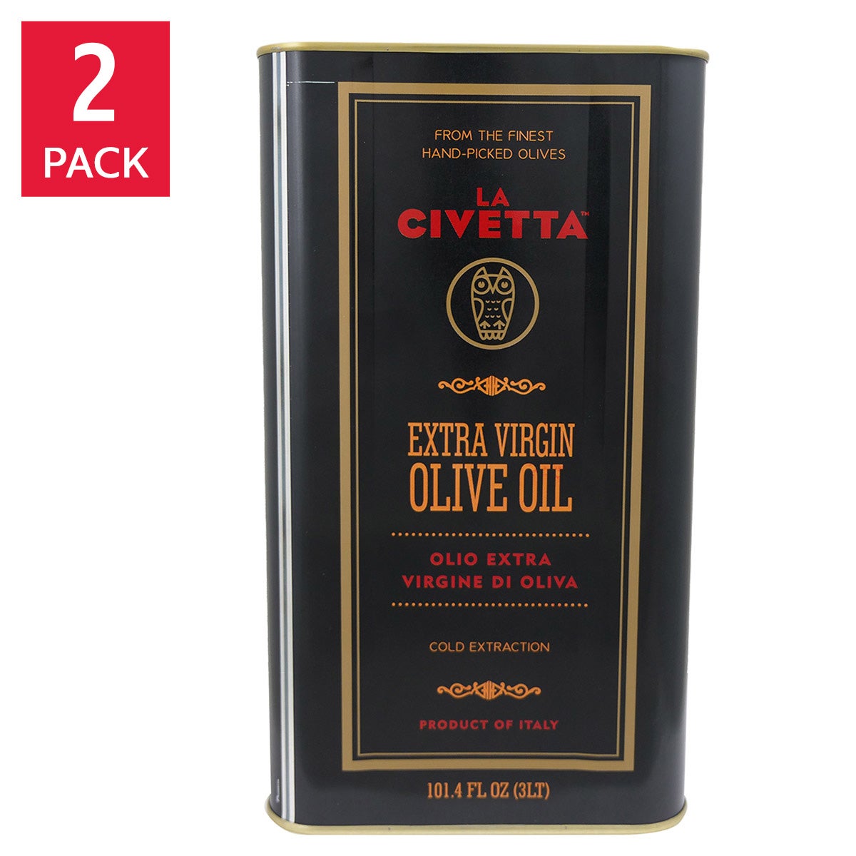 La Civetta Italian Extra Virgin Olive Oil 3L, Tins, 2-pack | Costco