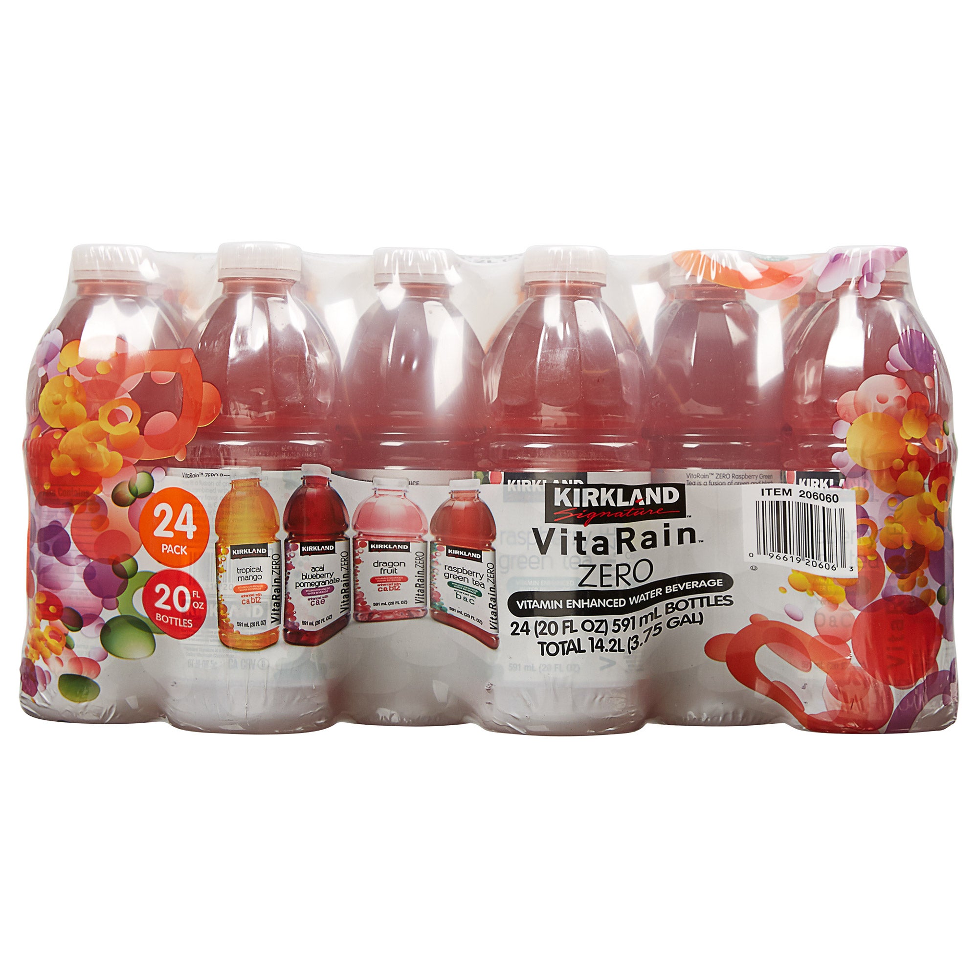Kirkland Signature Vita Rain Zero, Variety Pack, 20 oz, 24-count