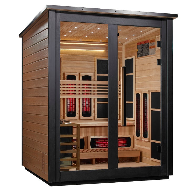 Dynamic Loviisa 3-person Full Spectrum Hybrid Outdoor Sauna | Costco