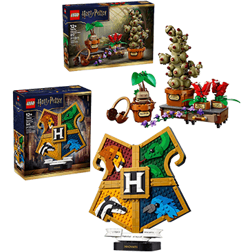 LEGO Harry Potter Hogwarts Crest & Herbology Bundle