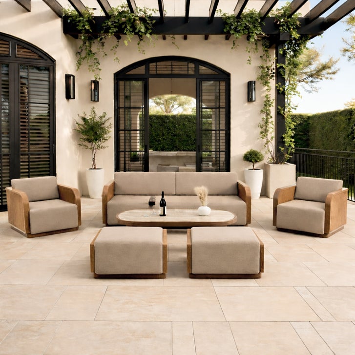 MoDe Roma 6-piece Outdoor Patio Deep Seating Set | Costco