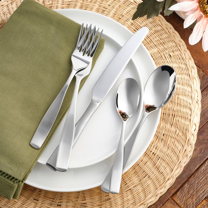Mikasa 45-piece Stainless Steel Flatware Set, Satin Loft | Costco