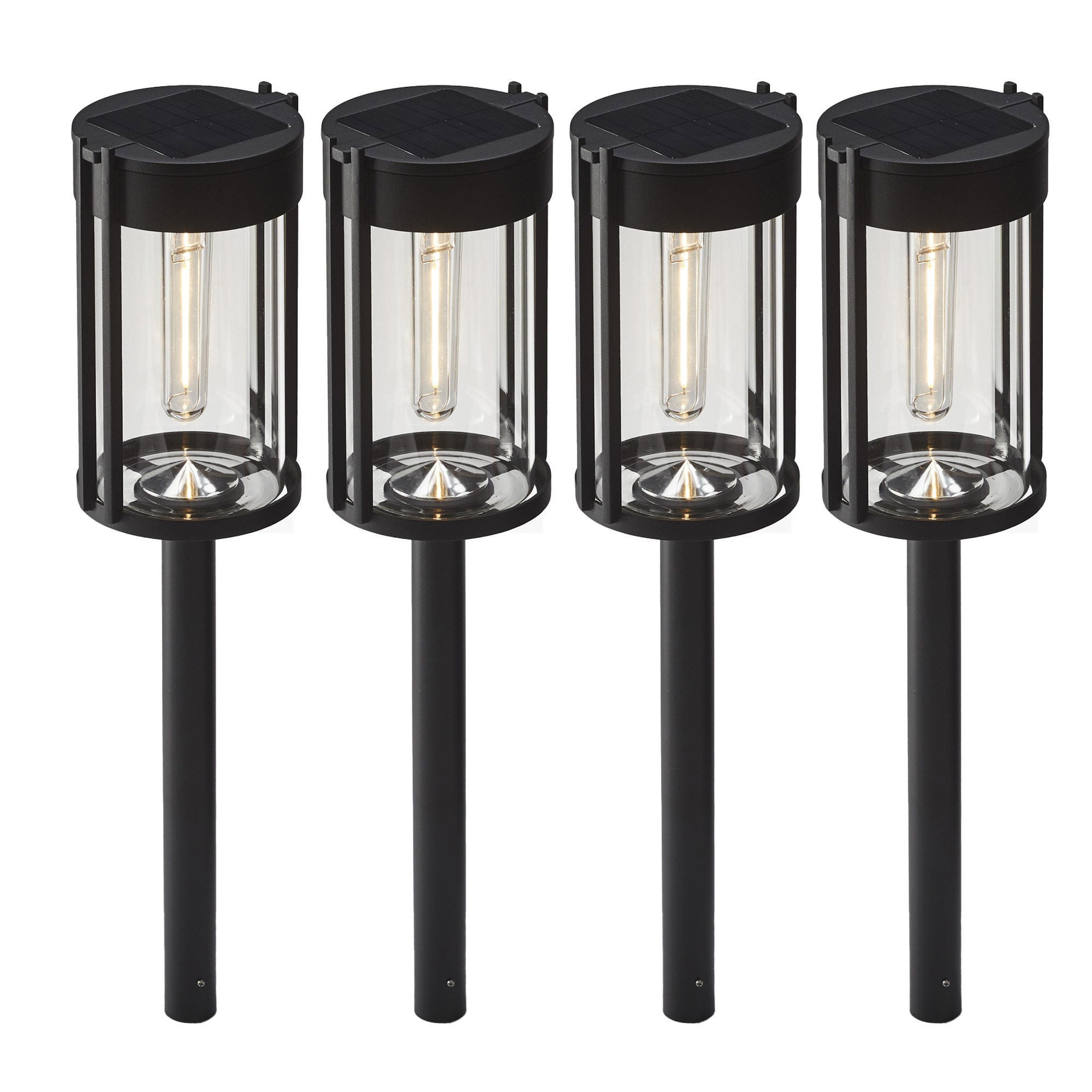 GTX Solar LED Pathway Lights, 4-pack | Costco