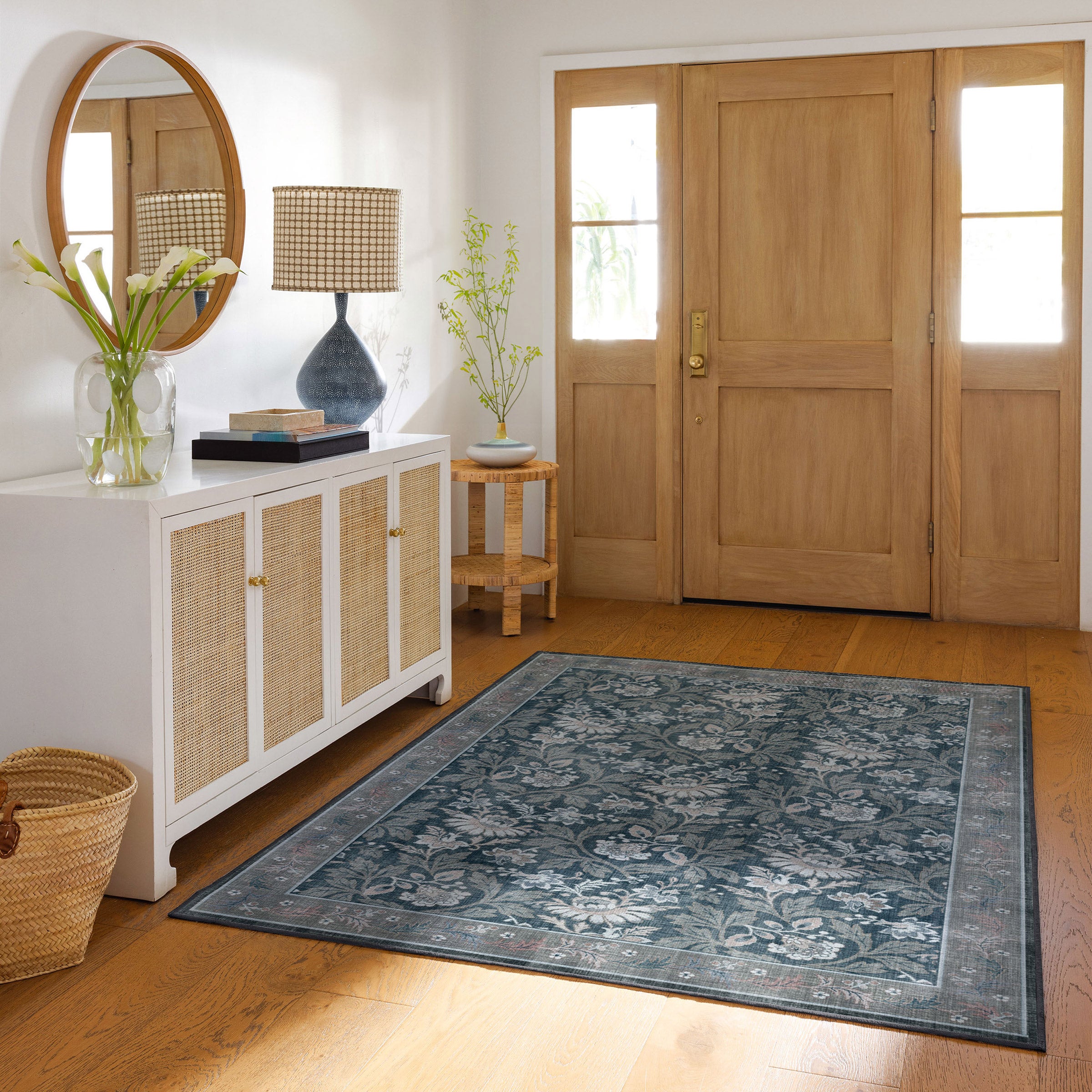 Blue Floral Area Rugs | Costco