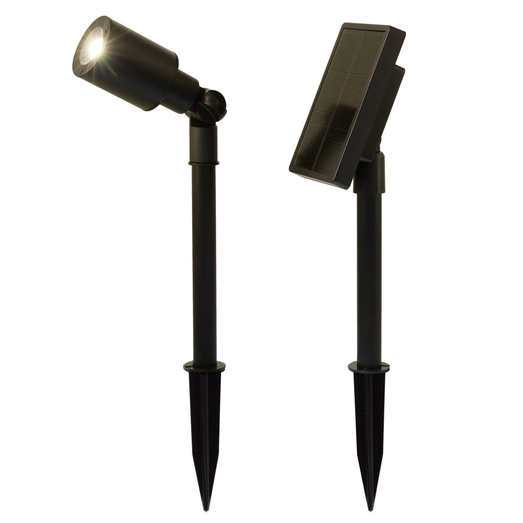 Tommy Bahama Smart Focus 100/60 Lumen LED Solar Spotlight, 2-Pack