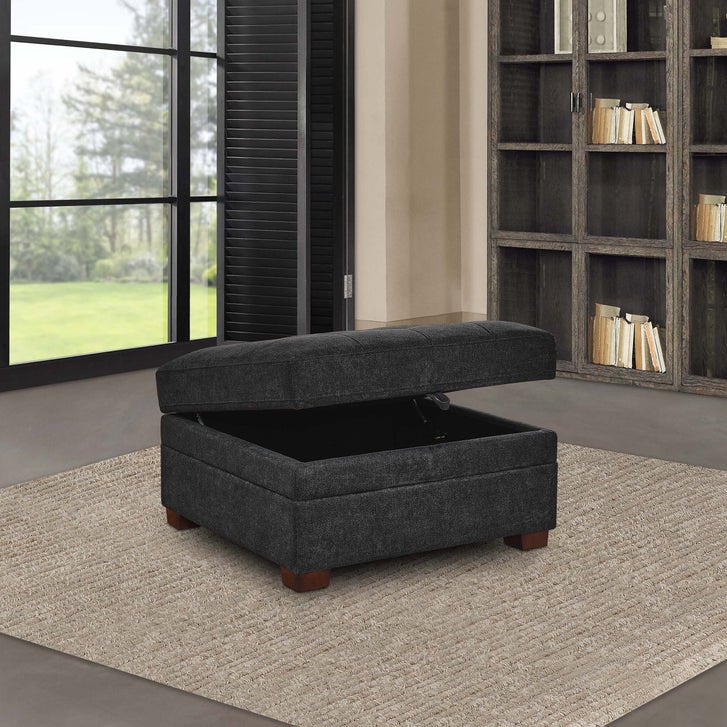 Thomasville オットマン Thomasville Tisdale Storage Ottoman, Dark Gray | Costco
