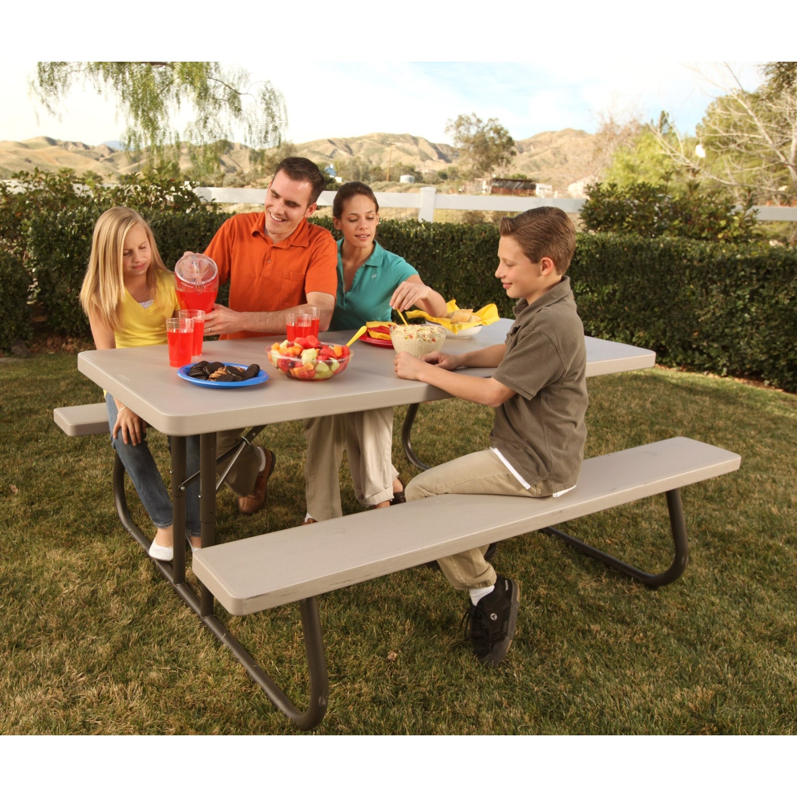 Lifetime 6' Folding Picnic Table, 10-pack | Costco