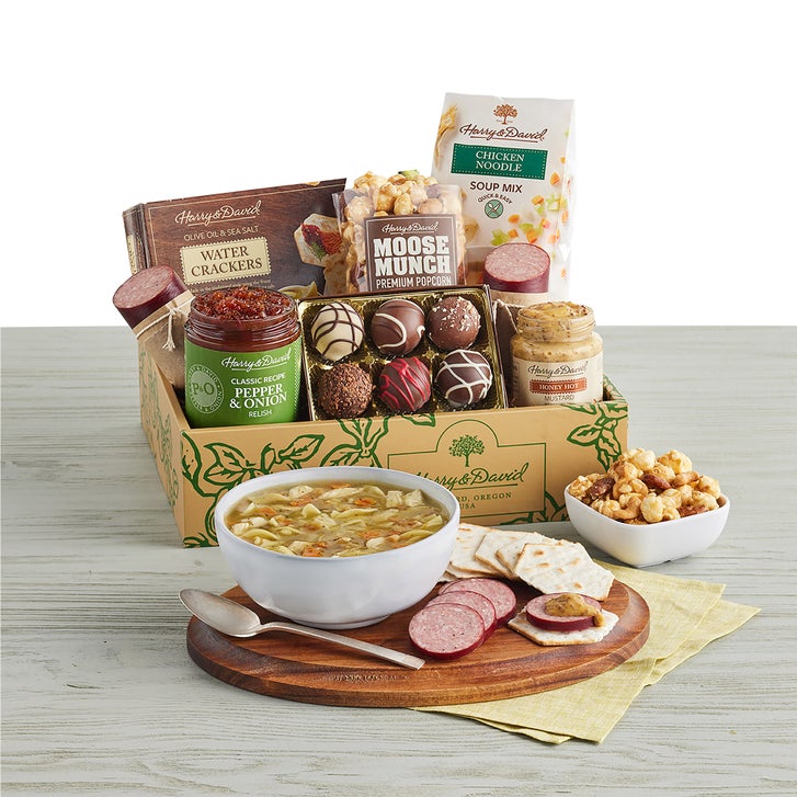 Harry & David Soup and Snack Gift Box | Costco Harry & David Soup and Snack Gift Box | Costco