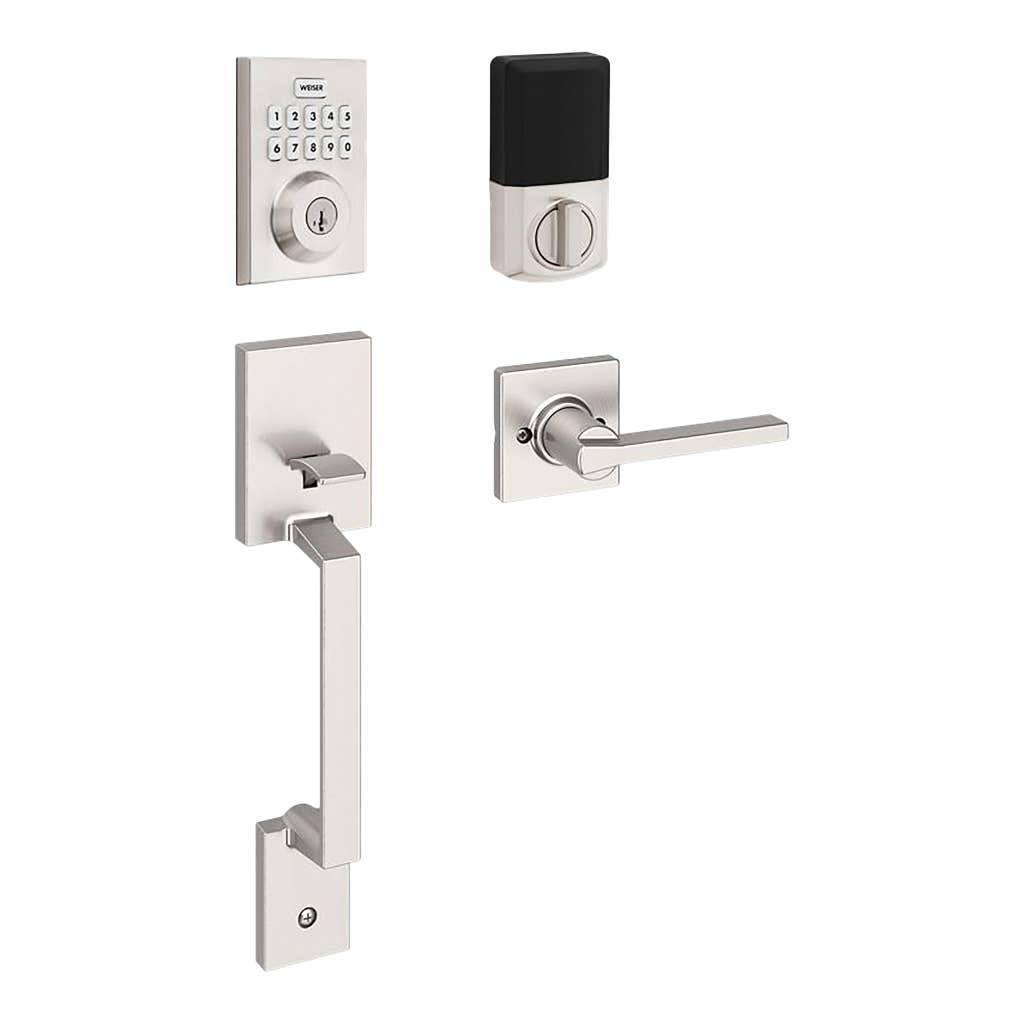 Weiser electronic door lock and handle set