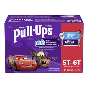Huggies Pull-Ups Plus Training Pants 5T to 6T Boy 84-pack