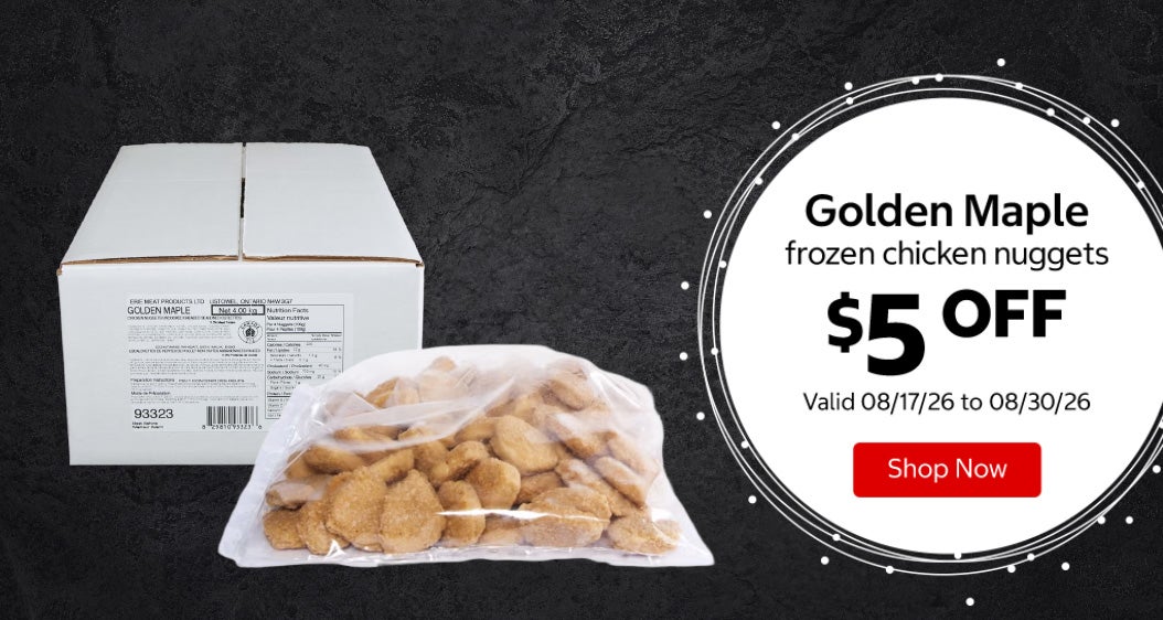 Golden Maple frozen chicken nuggets $5 OFF Valid 08/17/26 to 08/30/26 Shop Now 