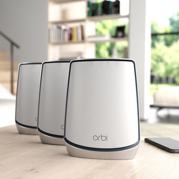 NETGEAR – Orbi RBK843S AX6000 Wi-Fi 6 Mesh System, One Year