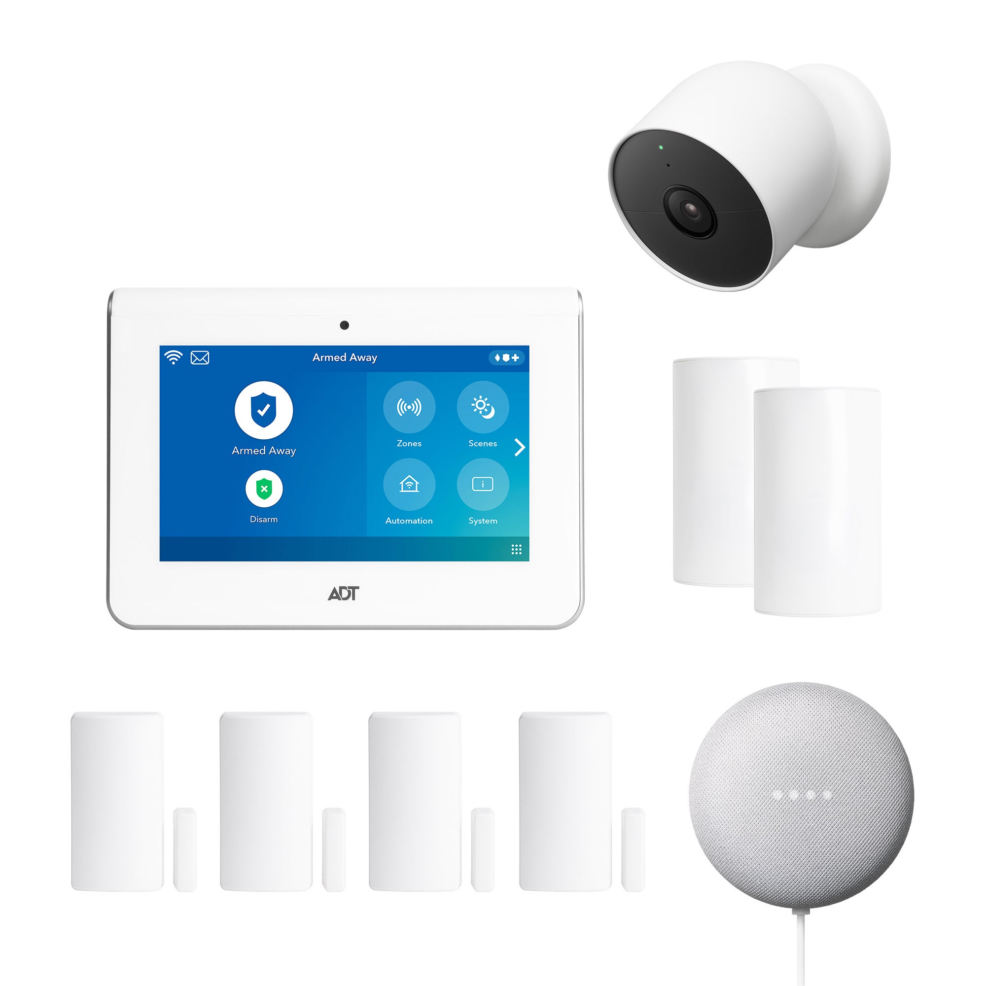 ADT 9-piece Smart Home Security System with Google Nest Products