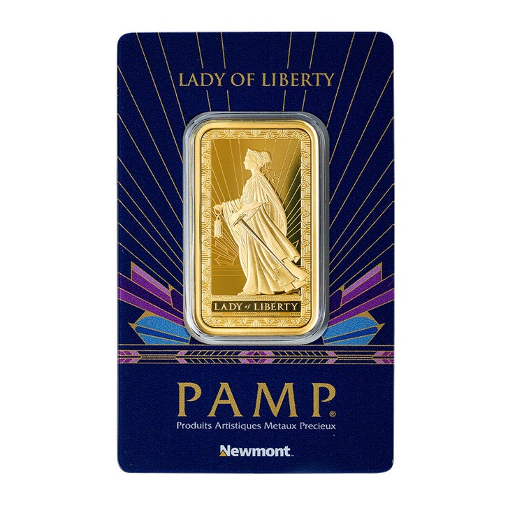 海外コストコ即完売モデル！　Lady of Liberty　1オンス　バー　銀貨 1 oz Gold Bar PAMP/Newmont Lady of Liberty (New in Assay) | Costco