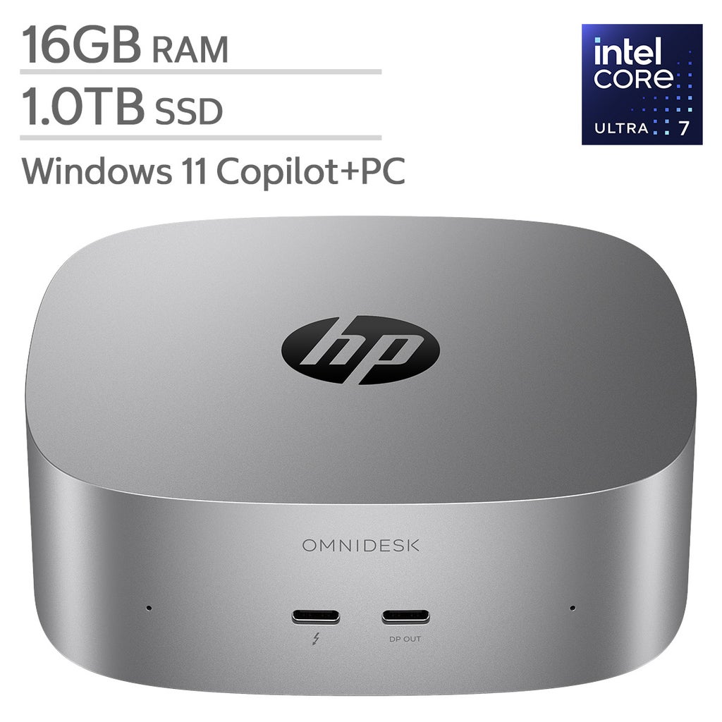 HP OmniDesk Mini Desktop PC - Intel Core Ultra 7 Series 3 Processor ...