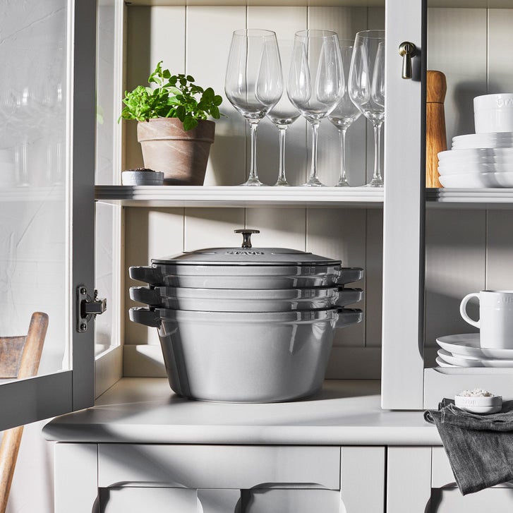Staub 4-piece Stackable Cast Iron Cookware Set | Costco