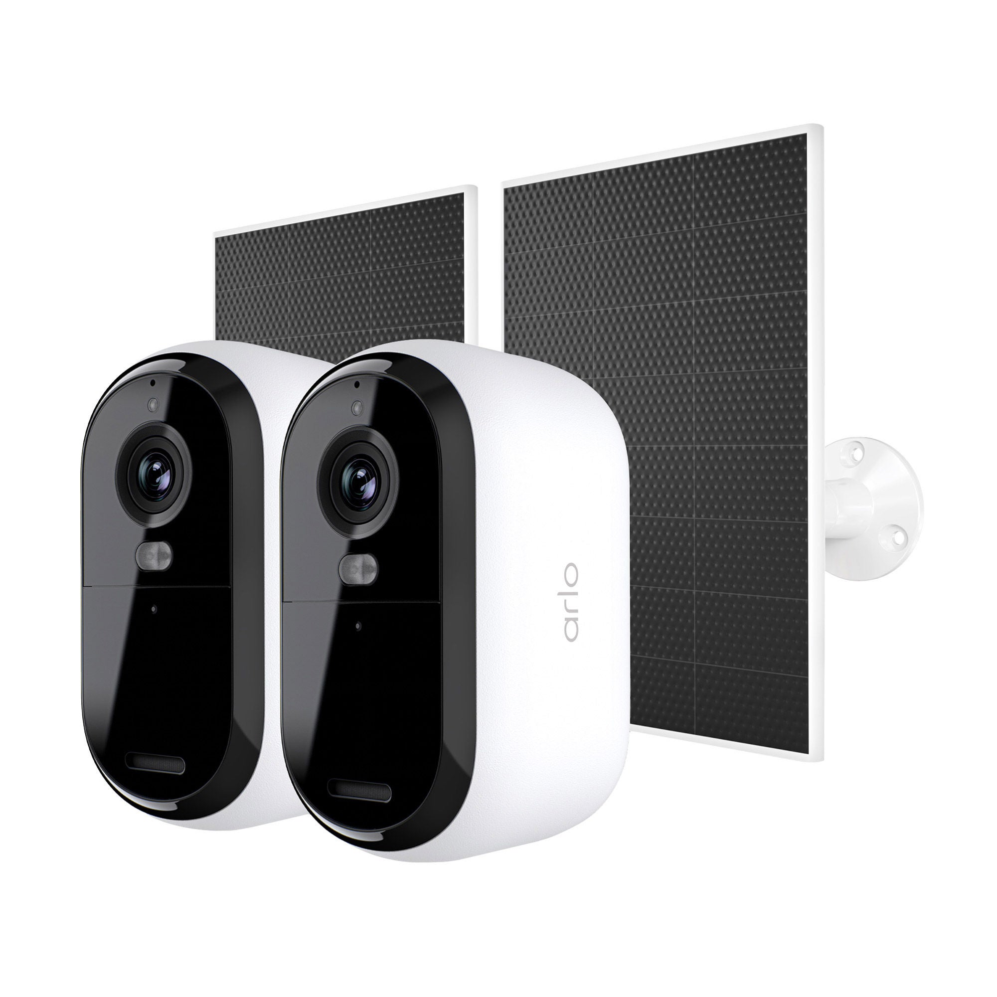 Arlo Essential Camera 2K (3rd Gen), 2-pack plus 2 Solar Panel