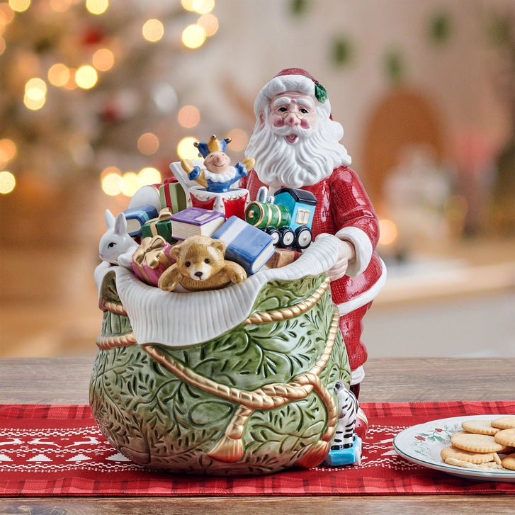 Fitz and Floyd  サンタクロース　陶器　置物　食器 Fitz and Floyd St. Nicholas Cookie Jar | Costco