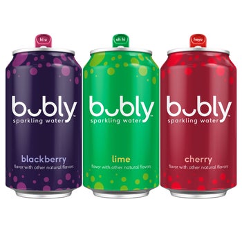 Costco Raspberry Buble bubly Sparkling Water, Variety Pack, 12 fl oz, 24 ct | Costco