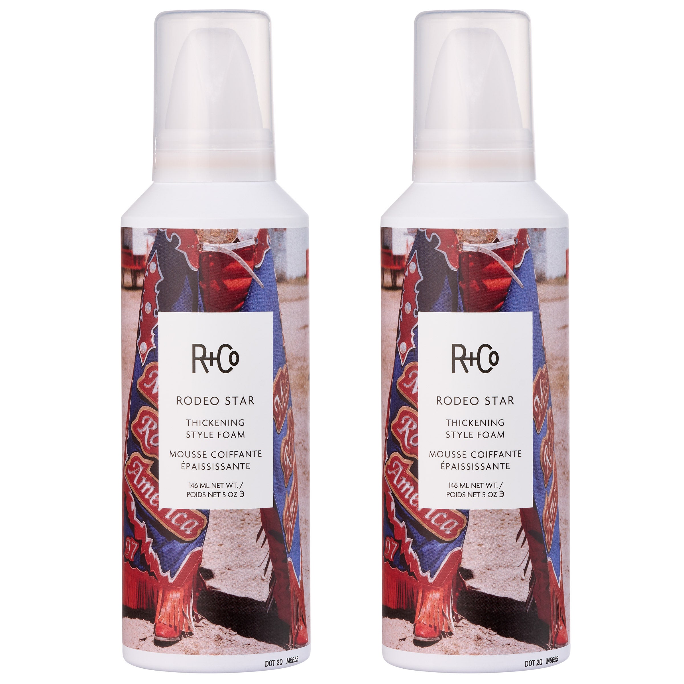 R+Co Rodeo Star Thickening Style Foam 5 oz, 2-pack