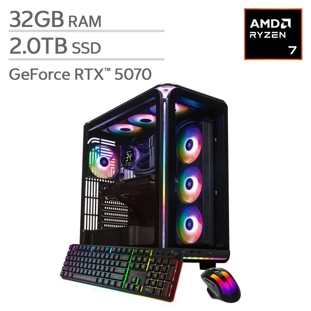 iBUYPOWER Element Gaming PC Desktop - AMD Ryzen 7 9800X3D - NVIDIA