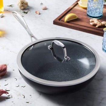 Henckels Capri Ceramic 11-inch Perfect Pan with Lid | Costco