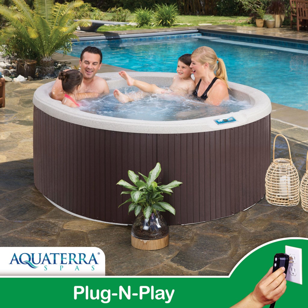 Aquaterra Spas Calavera 21-jet, 4-person Rotomolded Spa, Plug-n