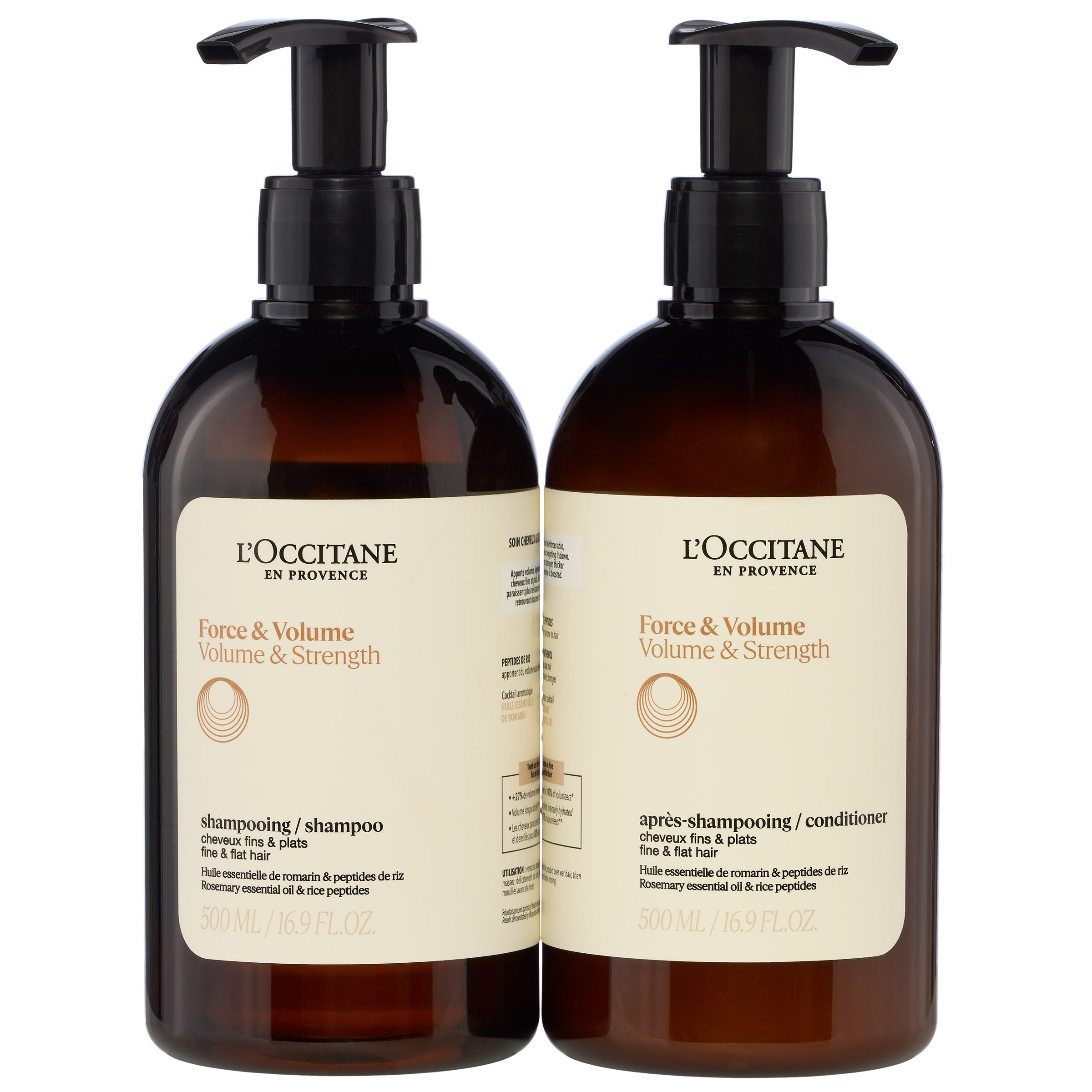 L'Occitane Volume & Strength Shampoo and Conditioner, 16.9 fl oz