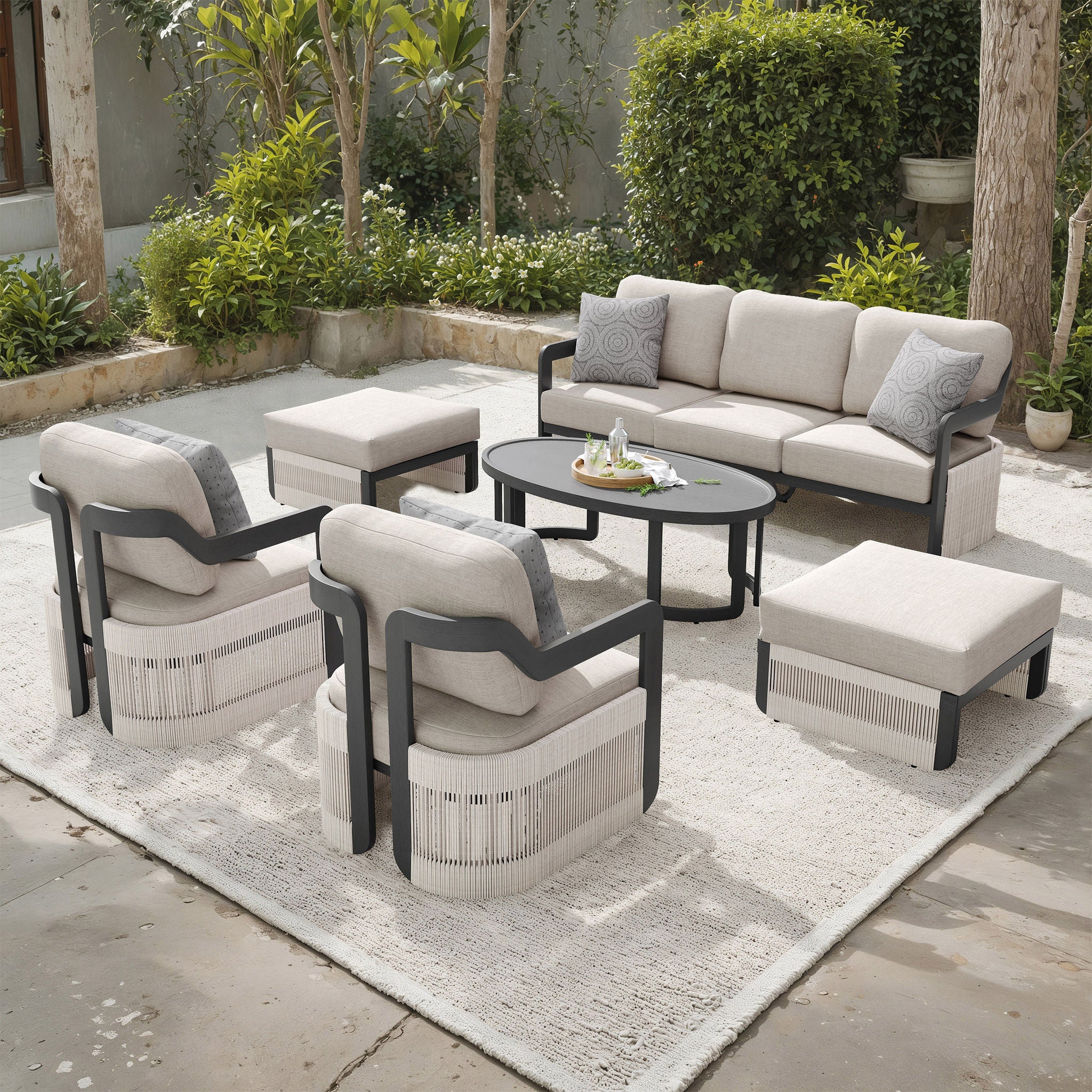 Sirio Malta 6-piece Outdoor Patio Seating Set | Costco