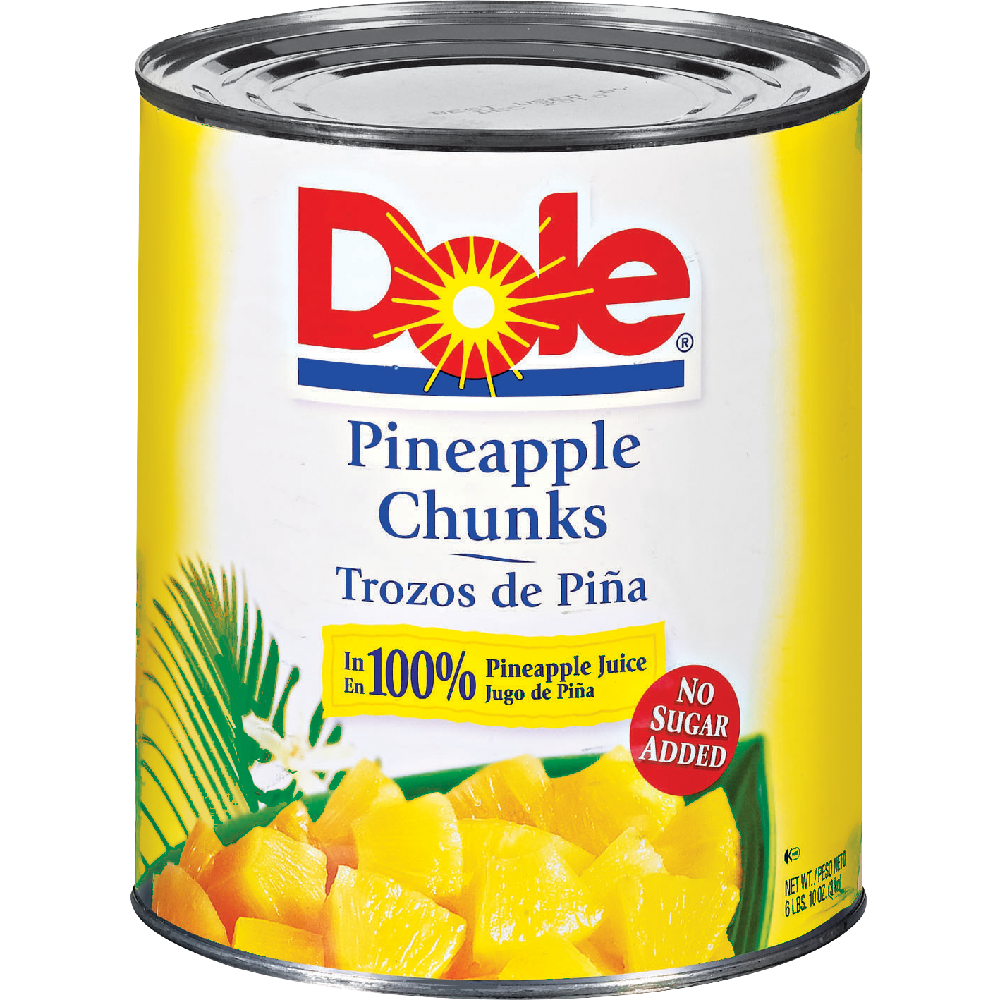 Dole Pineapple Chunks, 106 oz