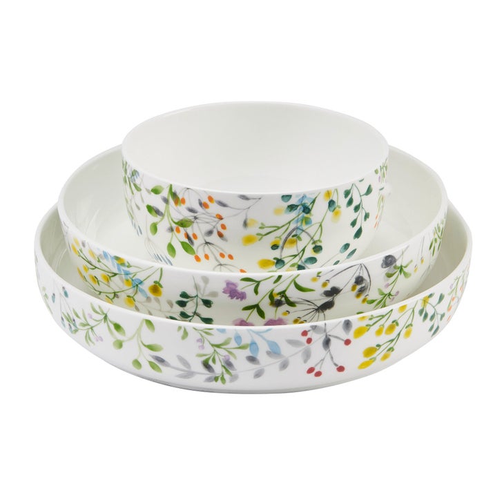 Mikasa Tivoli Garden Bone China 9-piece Bowl Set | Costco