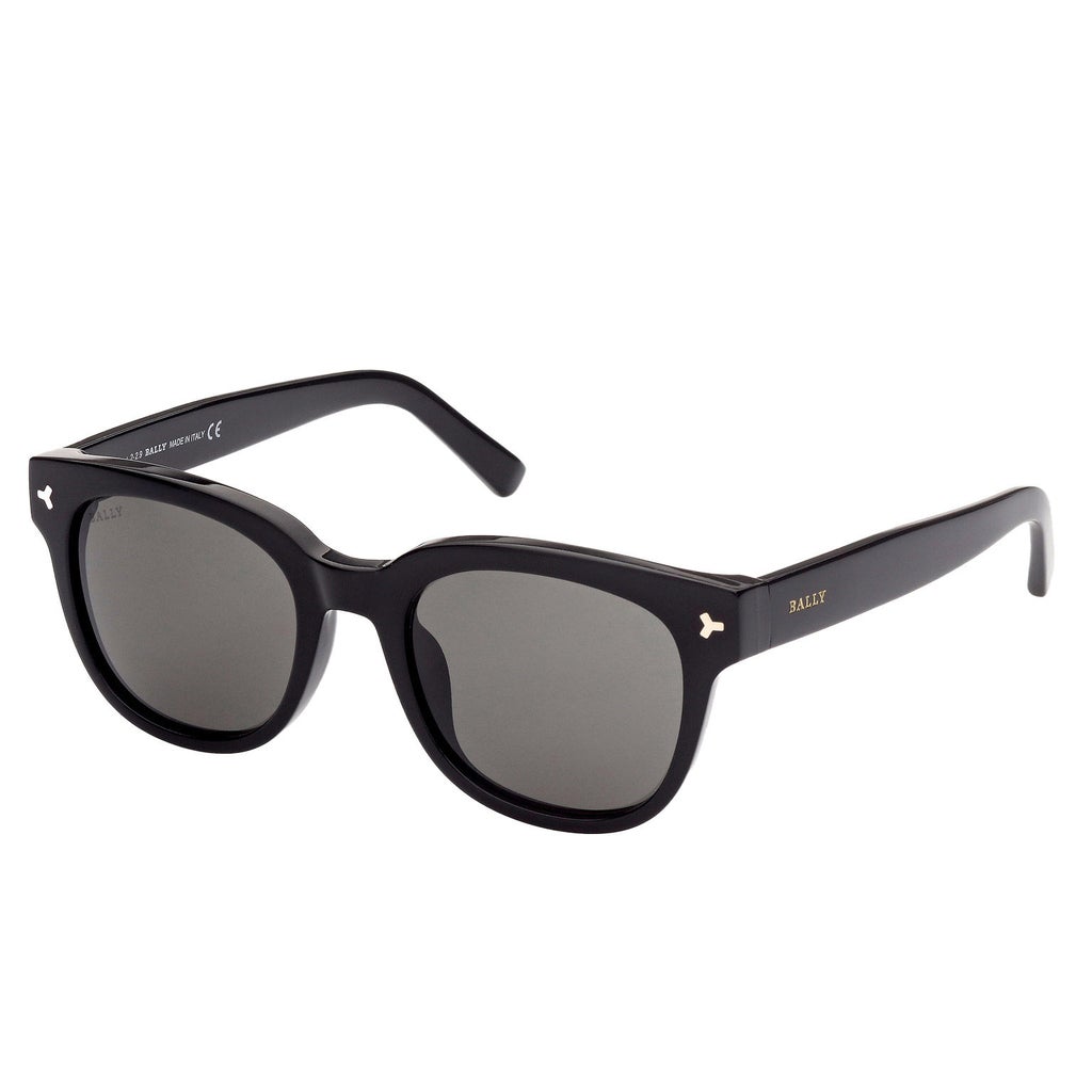 BALLY ブラック モカシン BALLY BY0033-H Shiny Black Smoke Sunglasses | Costco