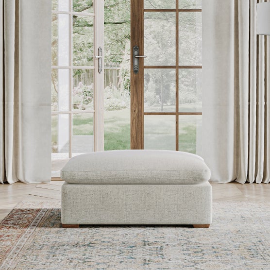 Thomasville Lowell Fabric Ottoman | Costco
