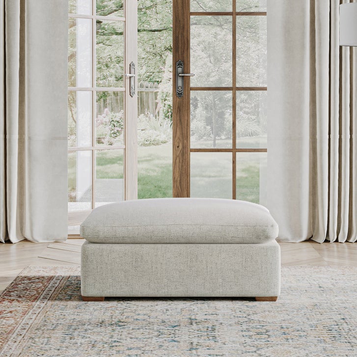 Thomasville オットマン Thomasville Lowell Fabric Ottoman | Costco