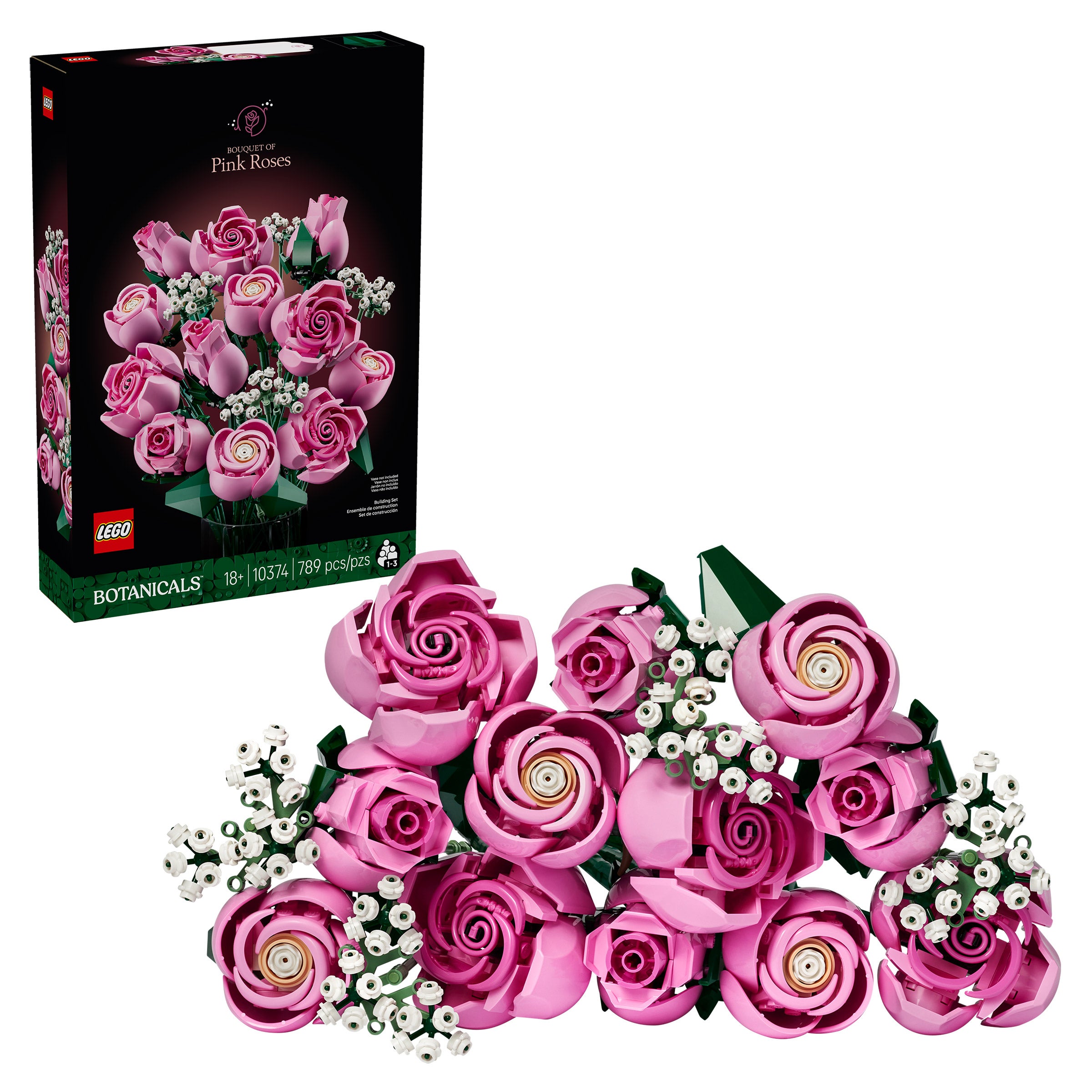 Gilles Sacksick、la gloire des roses、新品額装 LEGO Botanicals Bouquet of Pink Roses 10374 | Costco