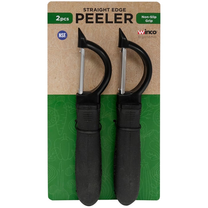 Winco Straight Edge Peeler, Stainless Steel, 2 ct
