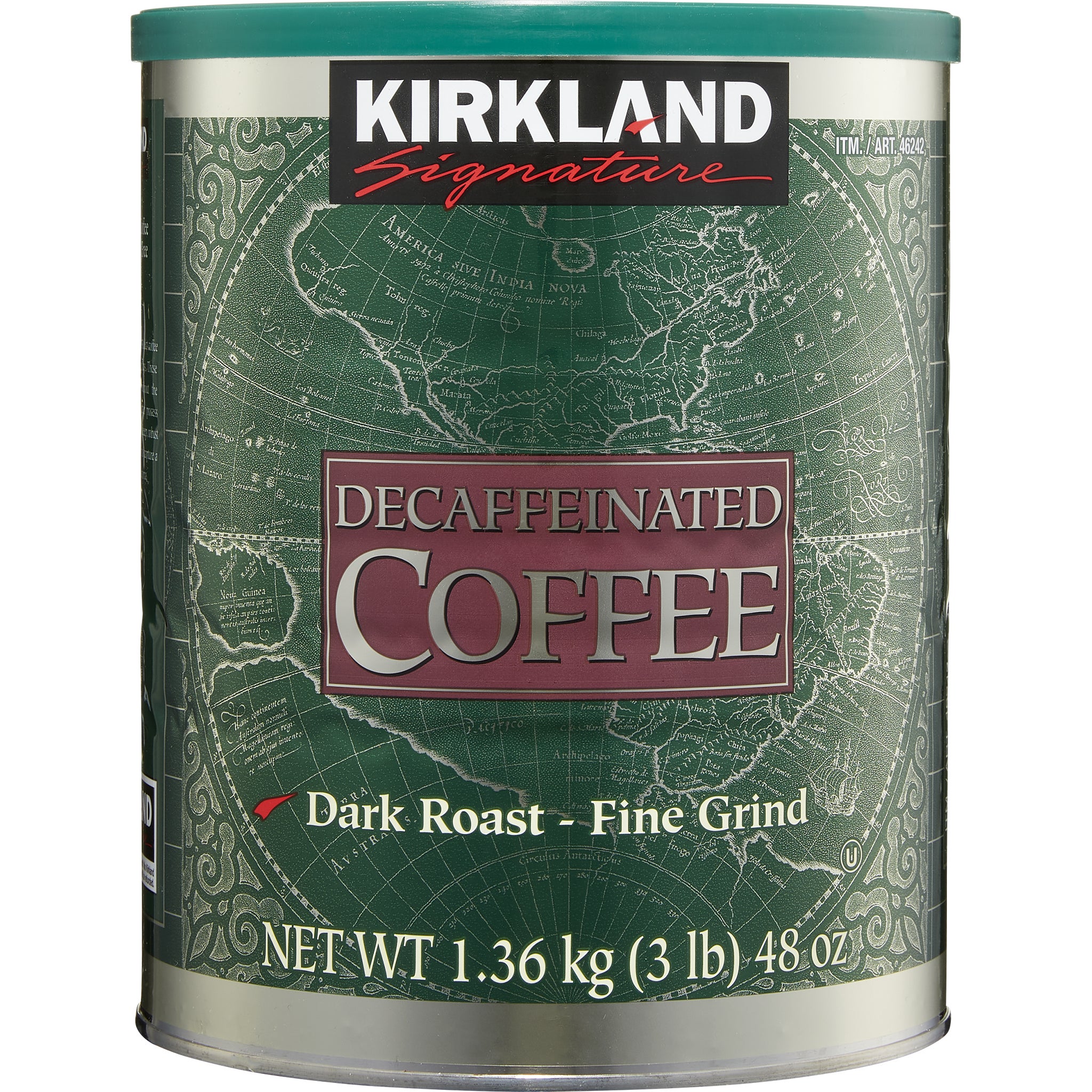 Kirkland Signature Decaf Ground Coffee, Dark Roast, 3 lbs | Costco