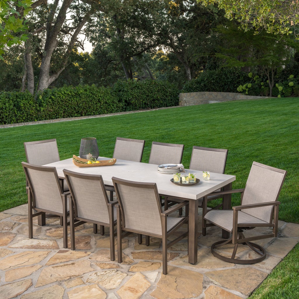 SunVilla Royce 9-piece Sling Outdoor Patio Dining Set | Costco