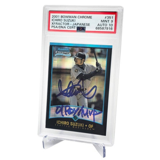 Ichiro Suzuki Autographed 2001 Bowman Chrome XFractor Japanese