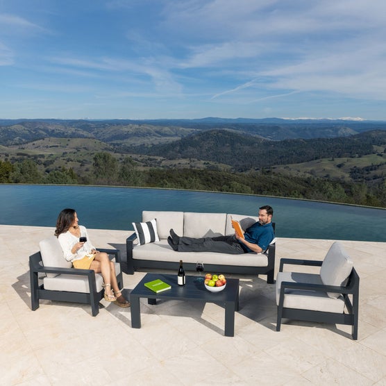 MoDe Terrassa 4-piece Outdoor Patio Deep Seating Set | Costco