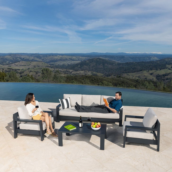 MoDe Terrassa 4-piece Outdoor Patio Deep Seating Set | Costco