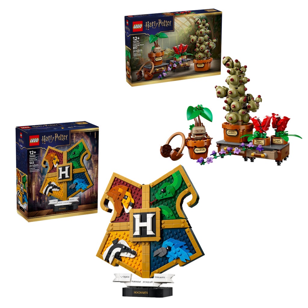 LEGO Harry Potter Hogwarts Crest & Herbology Bundle | Costco