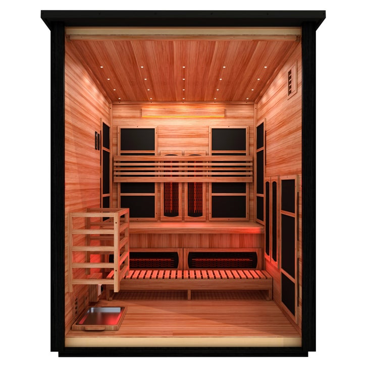 Dynamic Loviisa 3-person Full Spectrum Hybrid Outdoor Sauna | Costco