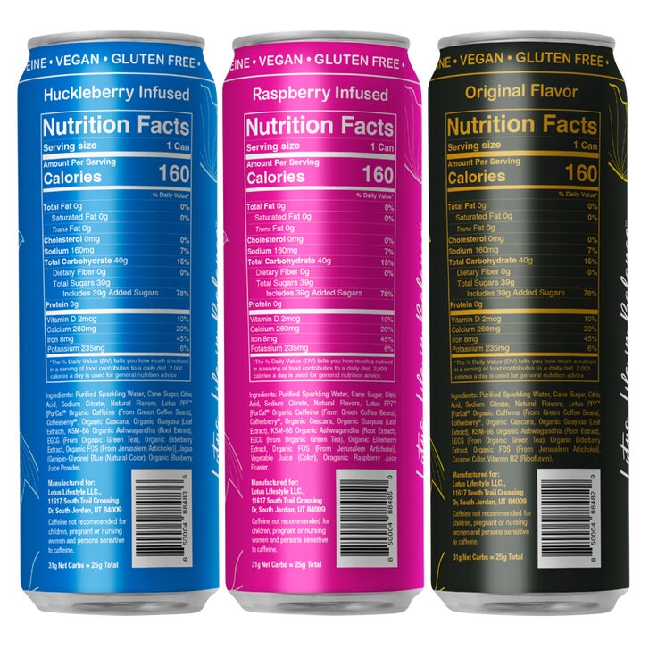 Lotus Plant Power Energy Drink, Variety Pack, 12 fl oz, 15 ct | Costco